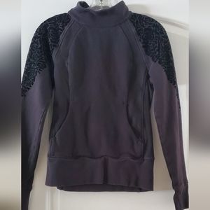 Lululemon Black High Collar Sweater